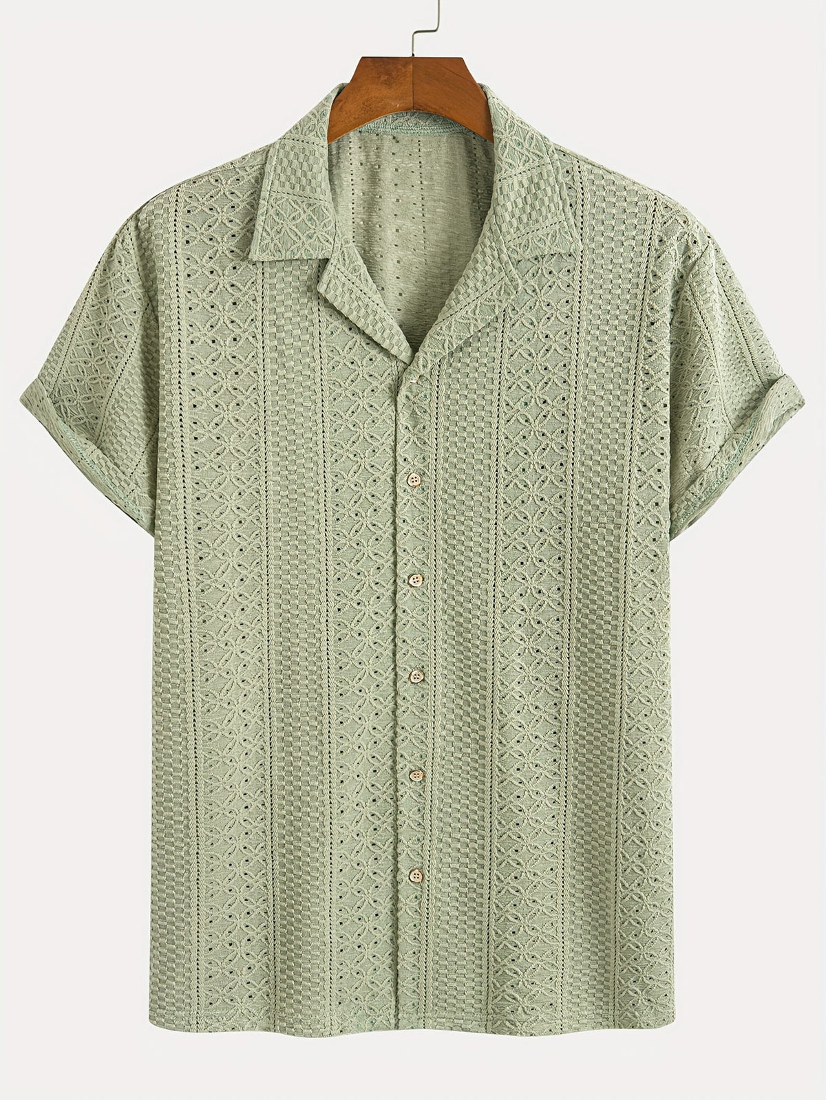 Nikolaos – Jacquard Geometric Breeze Πουκάμισο
