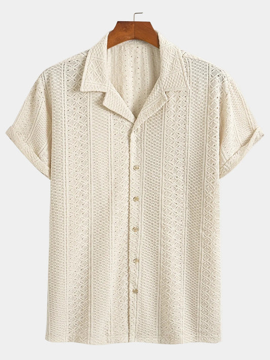 Nikolaos – Jacquard Geometric Breeze Πουκάμισο