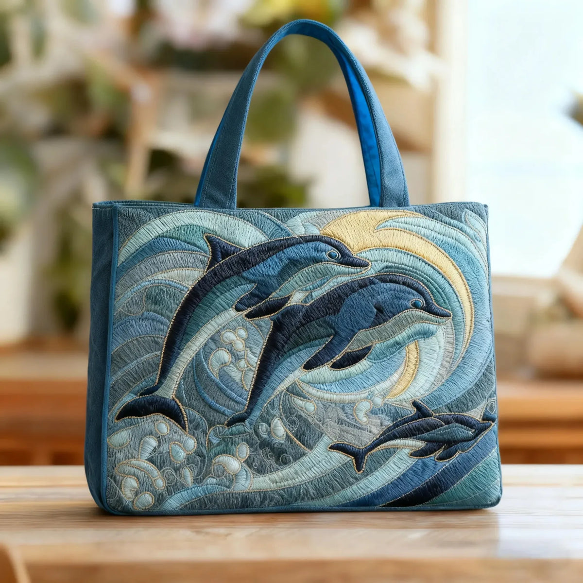 Χειροποίητη τσάντα Ocean Dolphin Tote