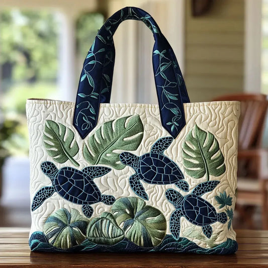 Χειροποίητη τσάντα Tote Turtle Grace