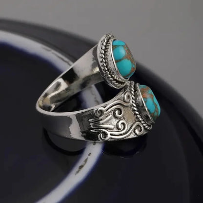 Inel Elegant Vintage Turcoaz