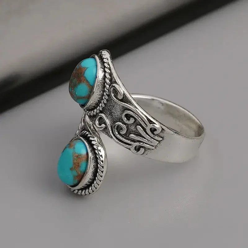 Inel Elegant Vintage Turcoaz