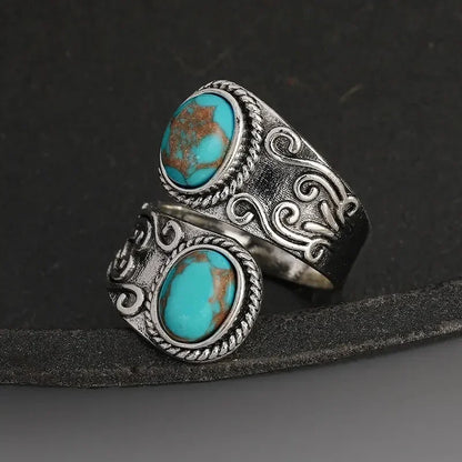 Inel Elegant Vintage Turcoaz