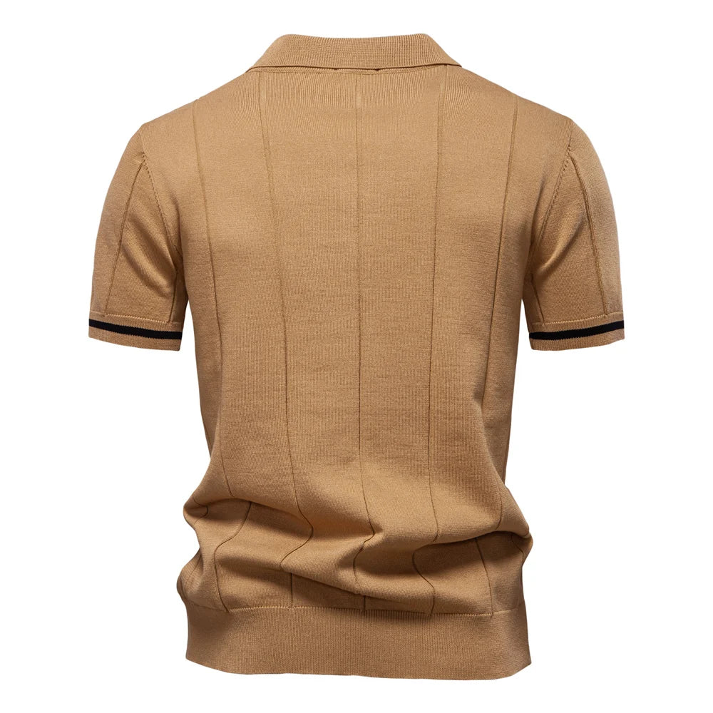 Dimitrios – Premium Cotton Quarter-Zip Polo