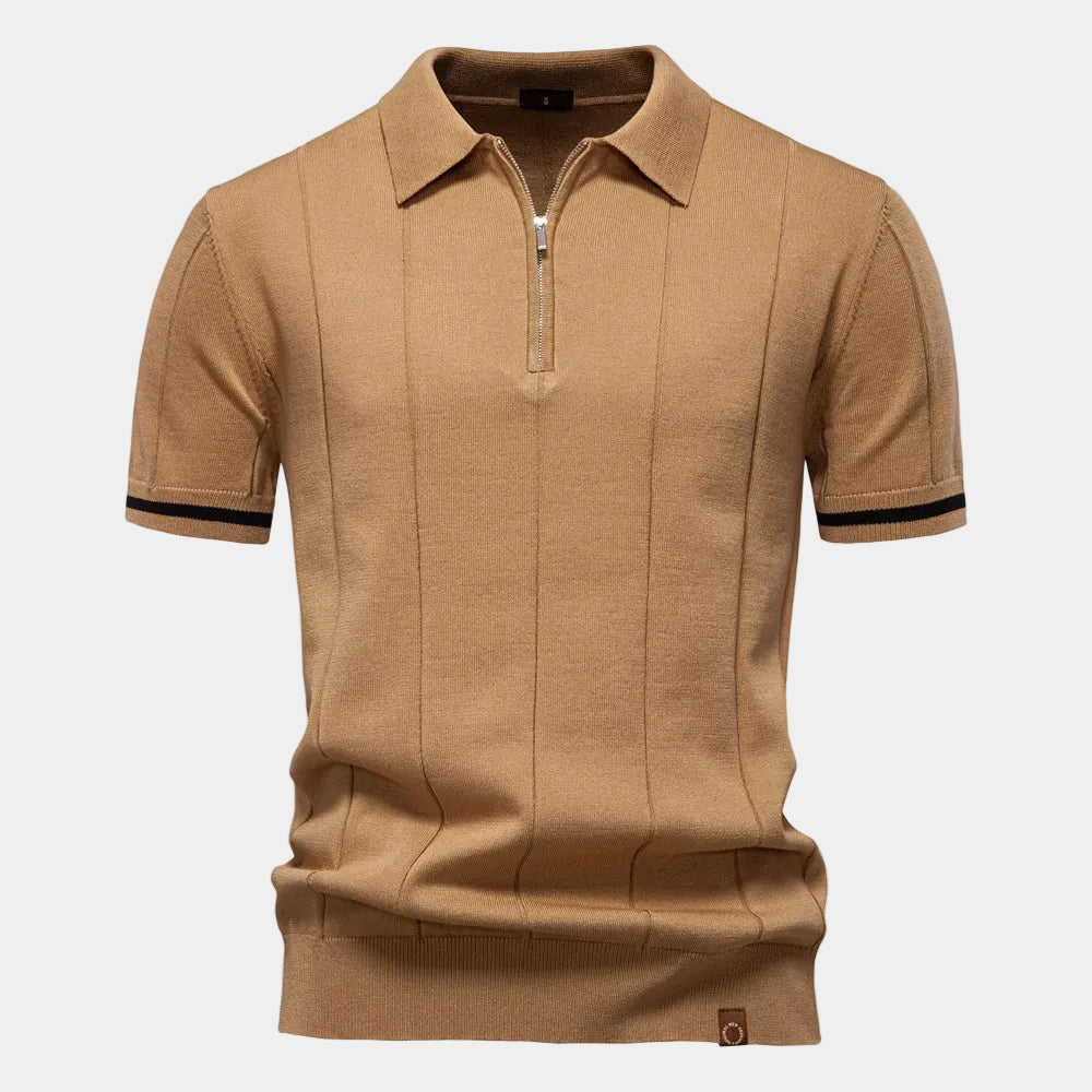 Dimitrios – Premium Cotton Quarter-Zip Polo