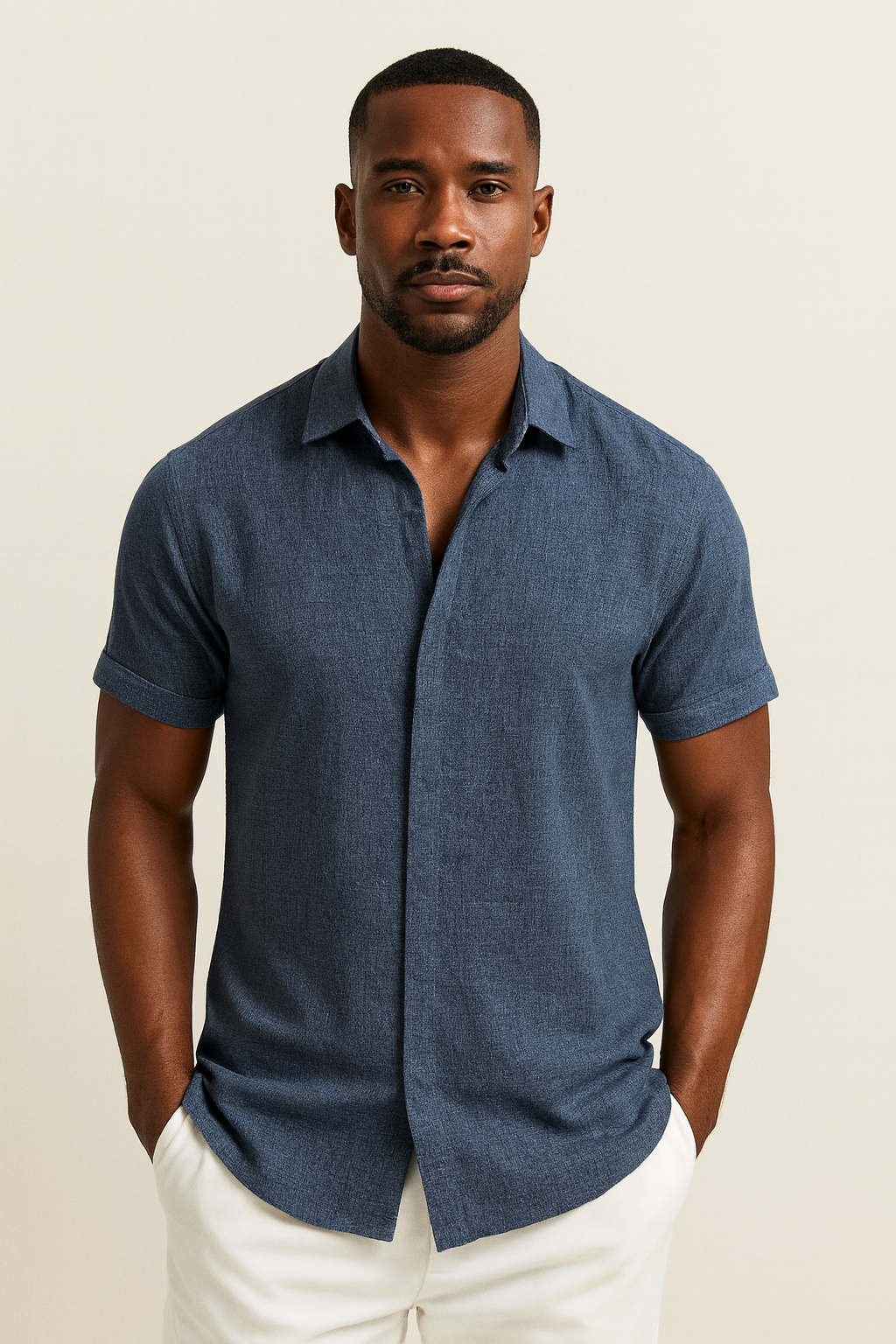 Philippos – Classic Linen Essential Πουκάμισο