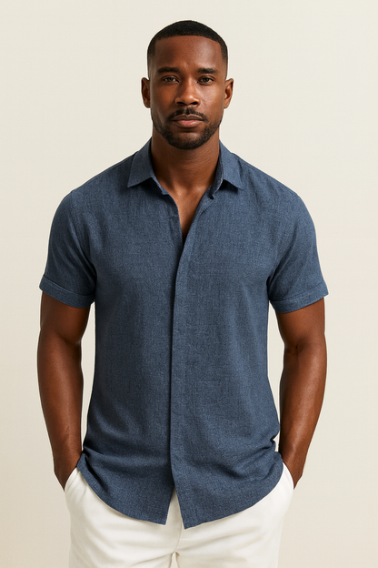 Philippos – Classic Linen Essential Πουκάμισο