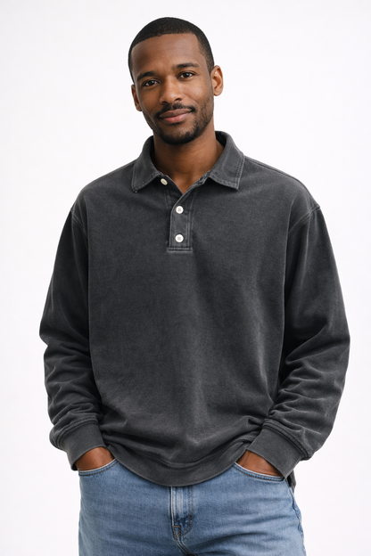 Heitor – Urban Retro Quarter-Zip Longsleeve