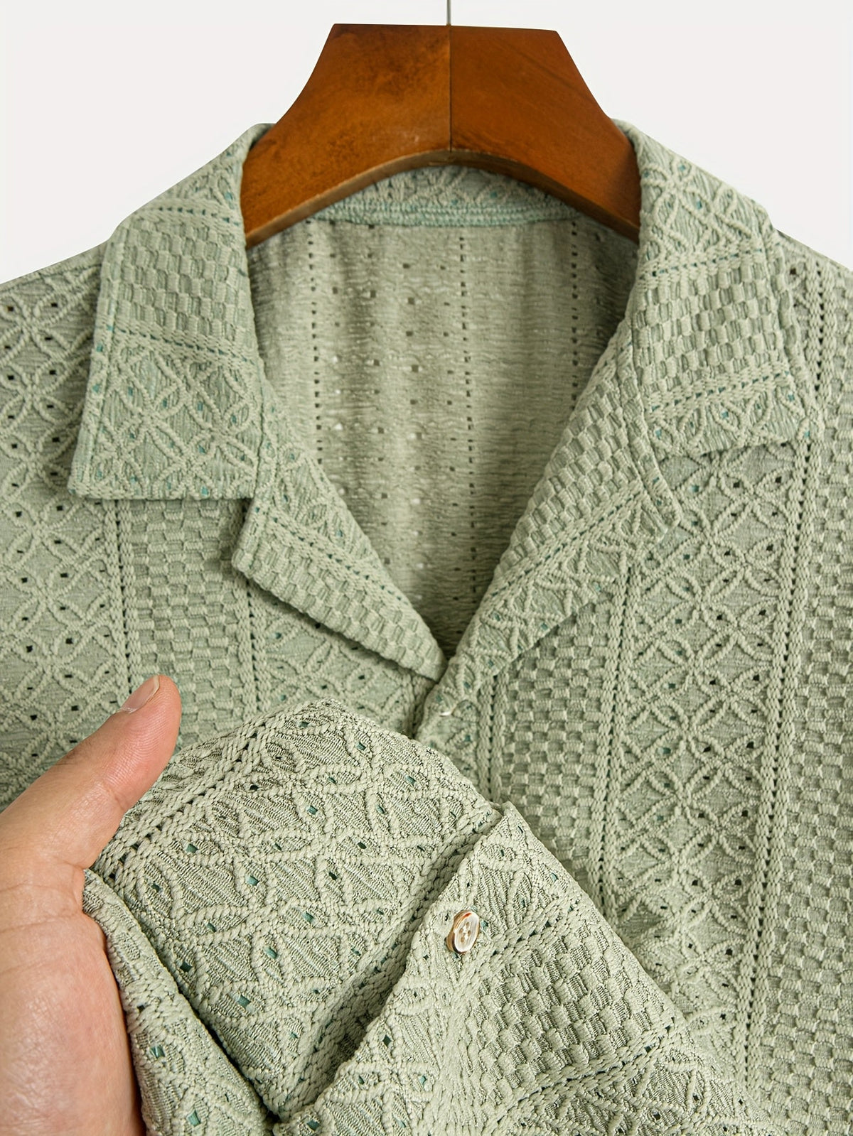 Nikolaos – Jacquard Geometric Breeze Πουκάμισο